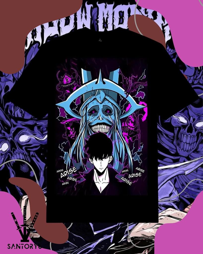 Hot Anime Solo Leveling Print T-shirts Men Women Summer T-shirts Oversized Y2k Cotton Short Sleeves Male T-shirt Comfortable Tee