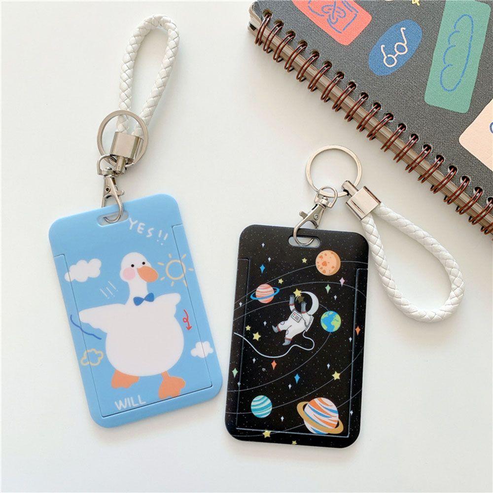 Cartoon Cute Women Men Business Card Holder Girls Boys Bus Card Cover Case Credit Card Holders Bank ID Holders Badge Case