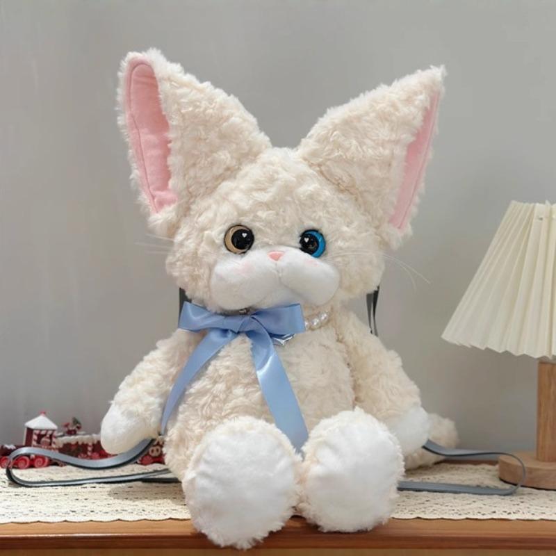 2026 German Cat Backpack Simulation Storage Bag for Girls' Birthday Gift Cute and Exquisite Shoulder Strap Adjustable Handmade