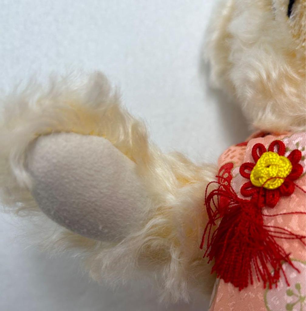 [USED] Steiff HINA Teddy Bear with Battledore