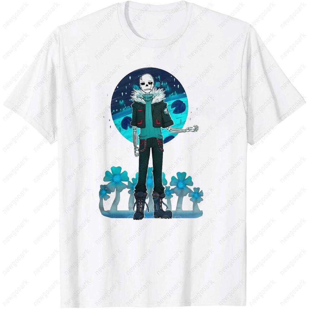 

Sans Undertale Art Printed Tshirt Vintage Gothic Style Woman Man Summer Fashion Casual Cotton Graphic T Shirts Streetwear Tops S