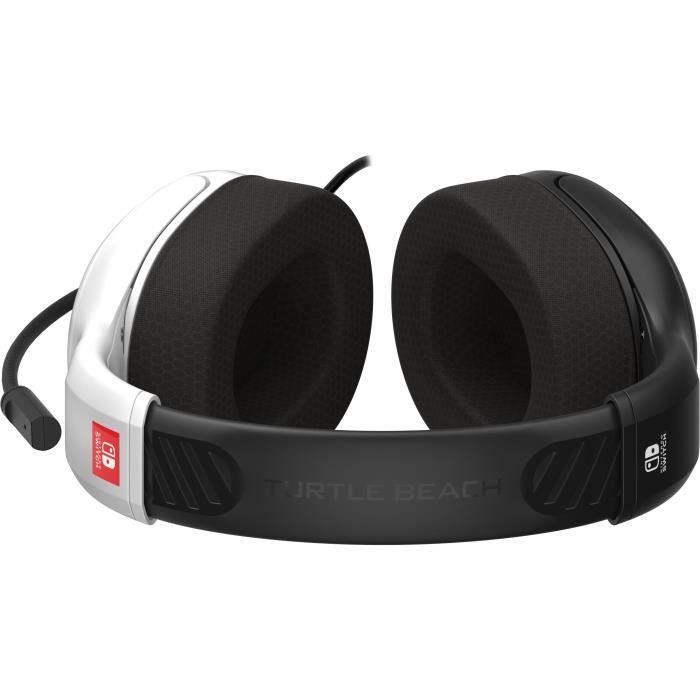 Casque gaming filaire - TURTLE BEACH - TBS-8003-05 - Airlite Fit - Sous licence officielle Nintendo pour Switch™ 2 - Noir &amp; Blanc