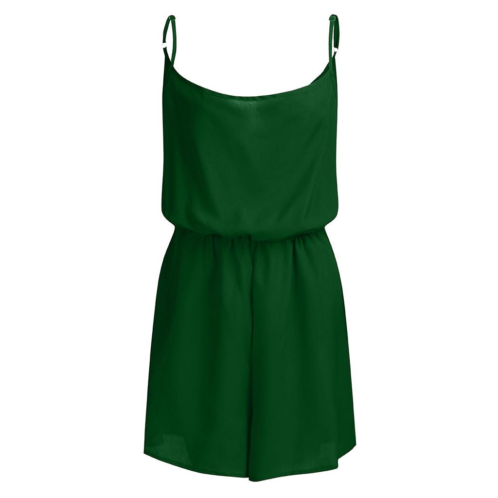 Tute da donna estive taglie forti senza maniche con scollo a V Tute corte Rompers
