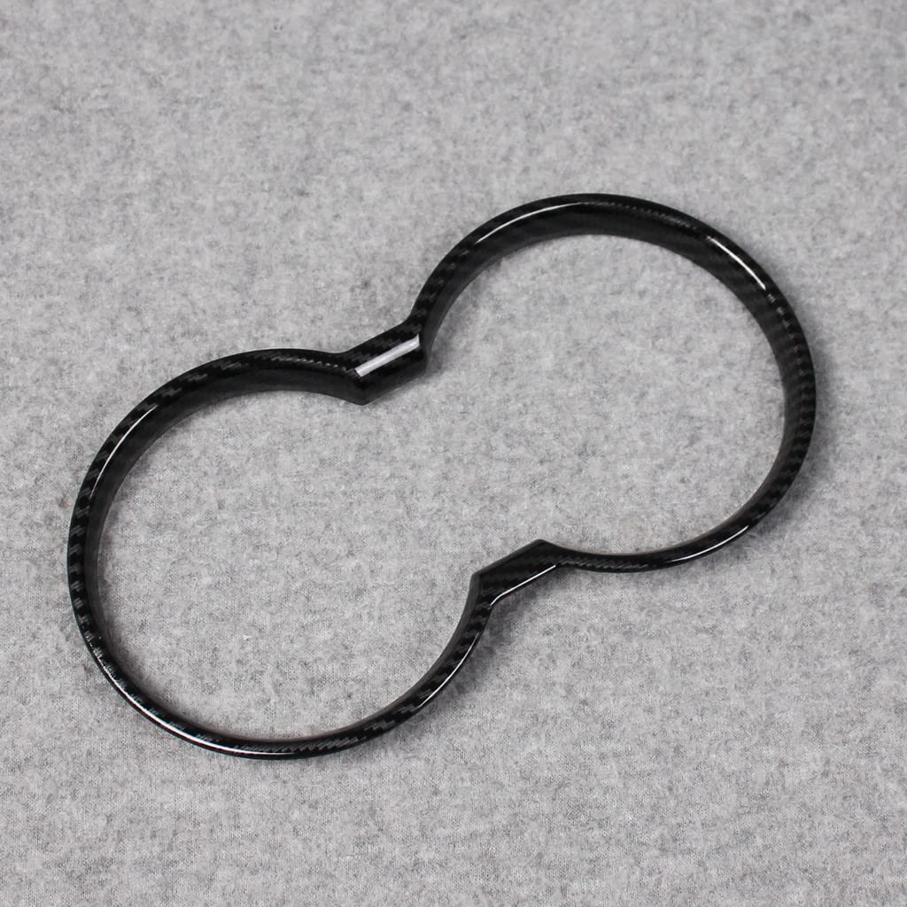 RUIQ Toyota New Harrier 80 Series Dedicated Interior Drink Holder Cover Garnish Fiber Black (Carbon Specification)