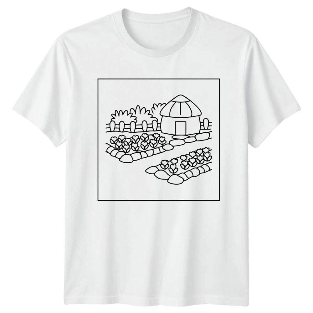 Homestead Farmhouse Garden Farming Unisexs TShirt Ladies Tee Graphic Top S