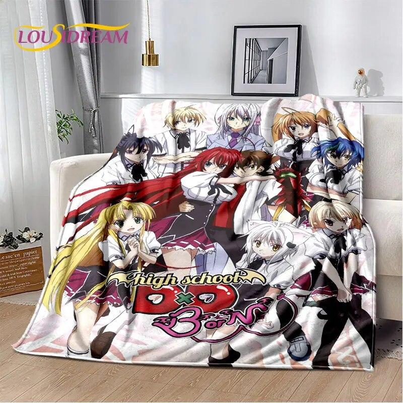 Anime High School D×D Sexy Girl Soft Plush Blanket,Flannel Blanket Throw Blanket for Living Room Bedroom Bed Sofa Picnic Cover