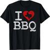 I LOVE TEXAS BBQ I HEART BARBECUE SAUCE GRILL SMOKER FIRE T-Shirt