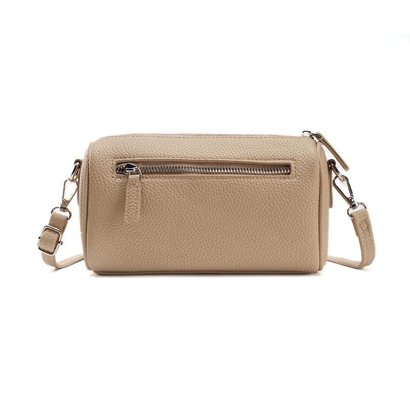 Fashionable, Versatile, Lightweight, Zipper, Large-capacity Casual Single-shoulder Crossbody Bag, Small Round Pillow Bag