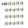 Lifelike Floral Decor for Gift 20Pcs Christmas Norfolk Pine Picks, Flocked Snow Branches with Indoor Decorative Plants Living Room Red Berries,