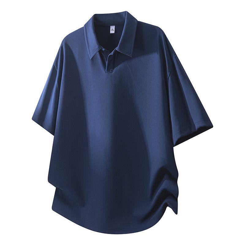 Men's Summer Lightweight Lapel Short Sleeve Casual Top