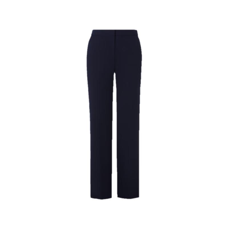 LANCY Women's Elegant Straight-Leg Wool Blend Trousers