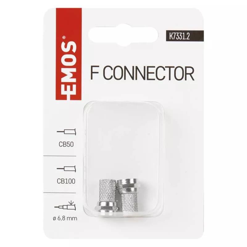 F Plug 5.0/6.5 For Coaxial Cable Cb100 1 Pc