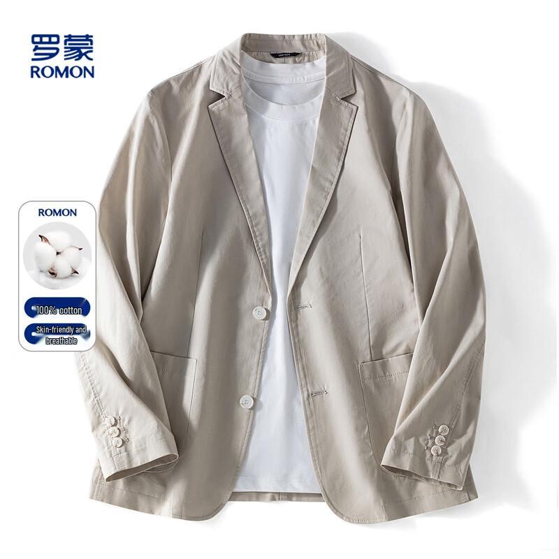 Romon Men s Twill Texture Casual Business Suit Jacket 2XL