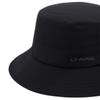 Li-Ning Solid Color Letter Print Design Nylon Fisherman Hat Unisex Hats Black AMYV199-1