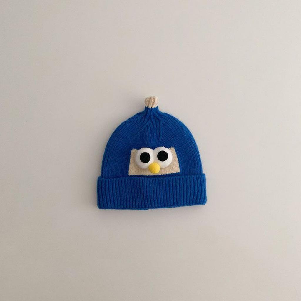 Autumn and winter children's hats, girls' pullovers, knitted hats, colored wool hats, boys' and babies' warm ear hats, tide