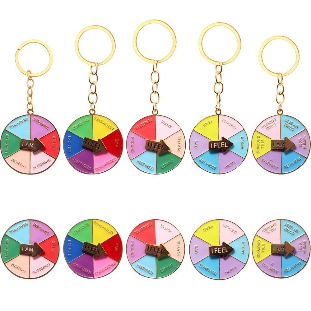 

Rotatable Palette Keyring Metal Enamel Pin Fashion Badge Clothes