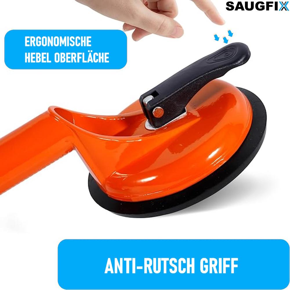 SAUGFIX Dubbelsugkopp Glaslyftare Kakellyftare Sugkopp Glas Vakuumlyftare 2 st
