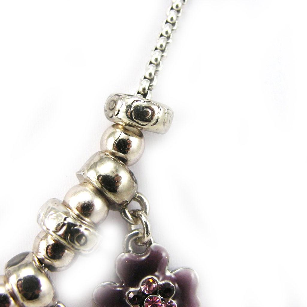 Les Trésors De Lily [F4358] - Designer Necklace 'Esmeralda' Purple