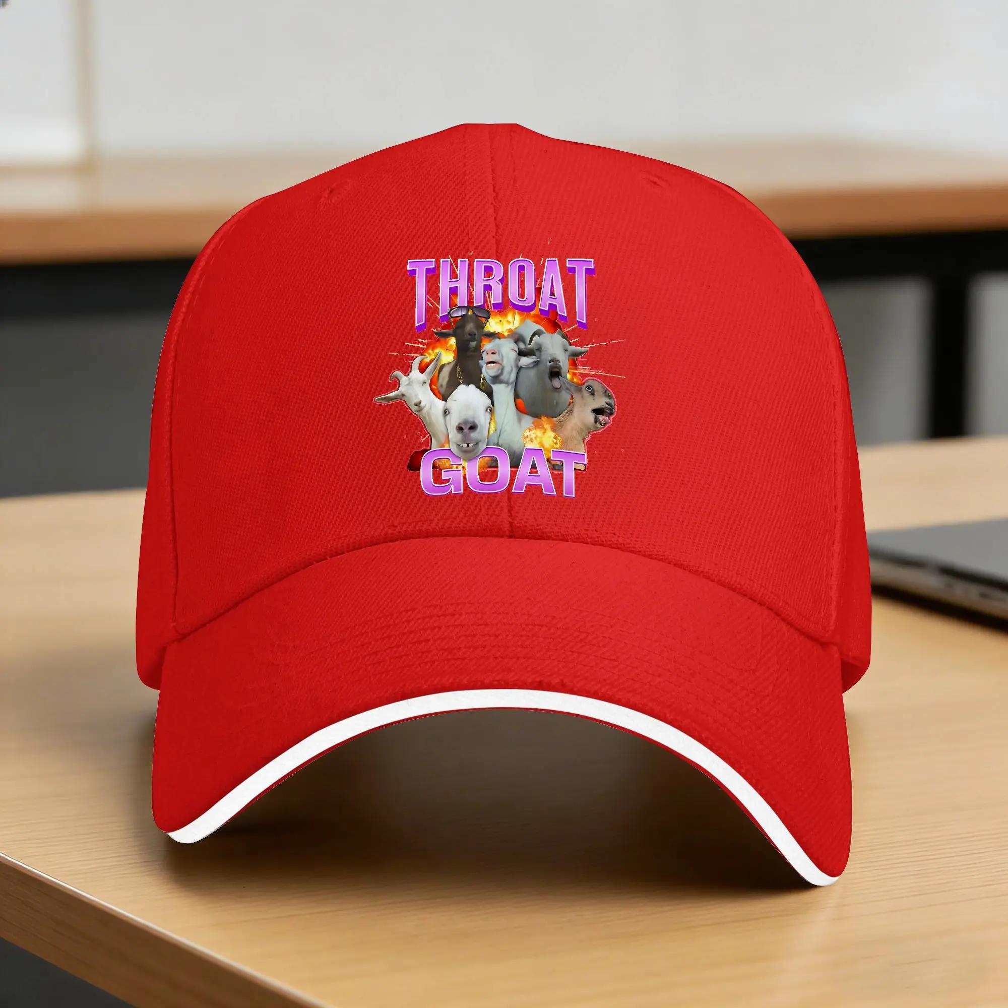 Throat Goat Casual Baseball Cap Running Hippie Trucker Hat Summer Dropshipping Couple Women Classic Snapback Cap One Size