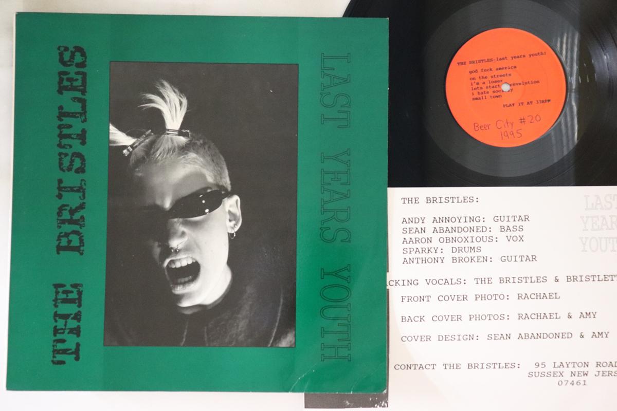 

LP Record BRISTLES Last Years Youth BCR020 BEER CITY 1995 US Rock Used