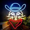 Cowboy Neon Sign USB Powered Neon Light Dimmable LED Sign for Wall Decor Neon Lights Sign for Bedroom Living Room Birthday Party