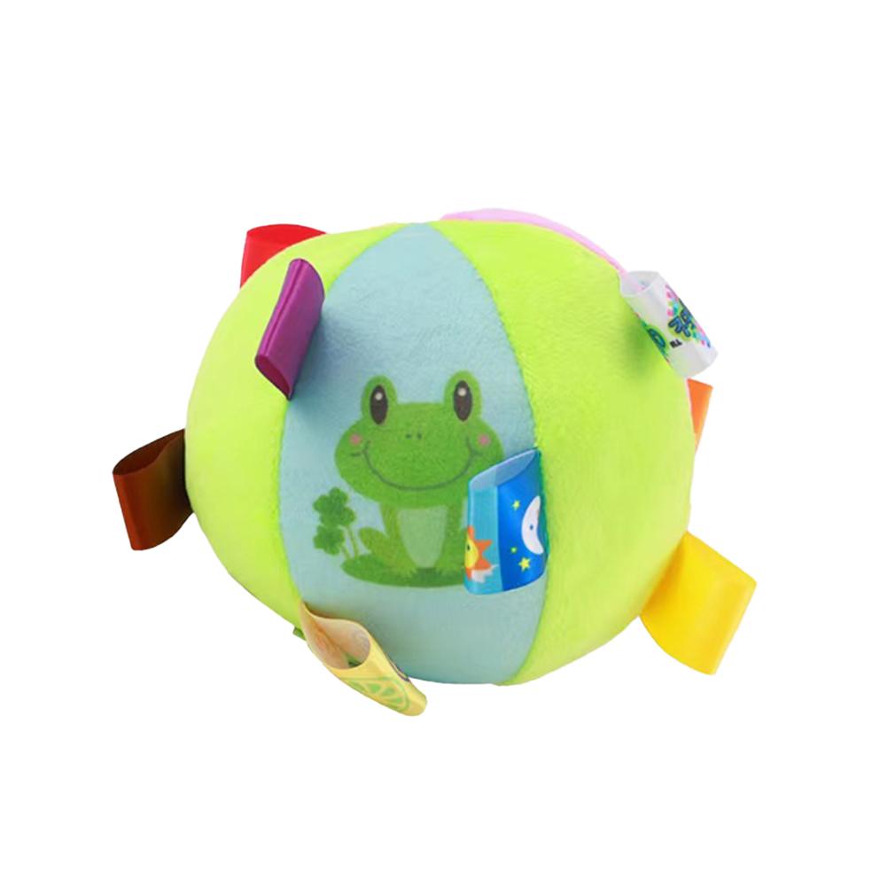 

Интерактивная игрушка-мяч для собак для агрессивных жевательных тренировок, декомпрессия, устойчивая к укусам, плюшевая ручка, игрушки для собак с колокольчиками, товары для домашних животных зелёный