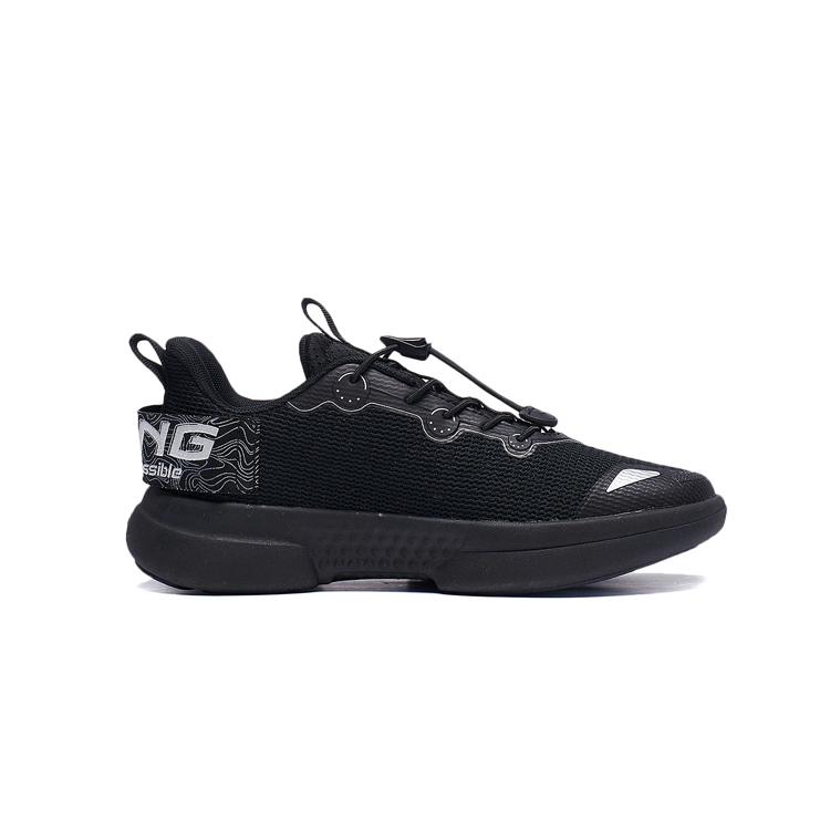 Li Ning Kids Sports Lifestyle Series Lingyue Shock Absorption Rebound Casual Shoes Kids Shoes Black YKCT106-5