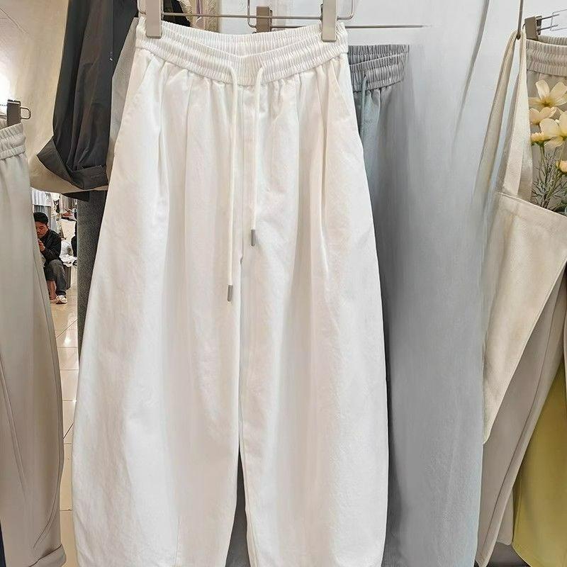 Quick-drying Pants Summer Loose Fashionable Balloon Pants Women's Casual Pants Nine-point Solid Color Wide-leg Pants Harem Pants
