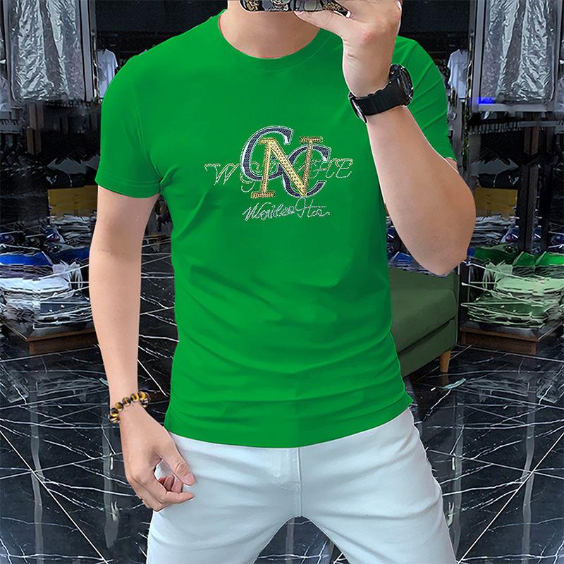 Fashion Men's Short-sleeve T-shirts Round Neck Thin Half-sleeve Middle-aged Summer Tops