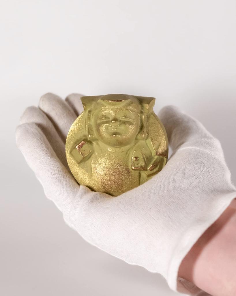 God of Fortune Ebisu Nitten Sculptor Sotaro Saegusa Statue Figure Ornament Seven Gods of Fortune Ebisu Takaoka Copperware Prototype_Buddha (Fukukami