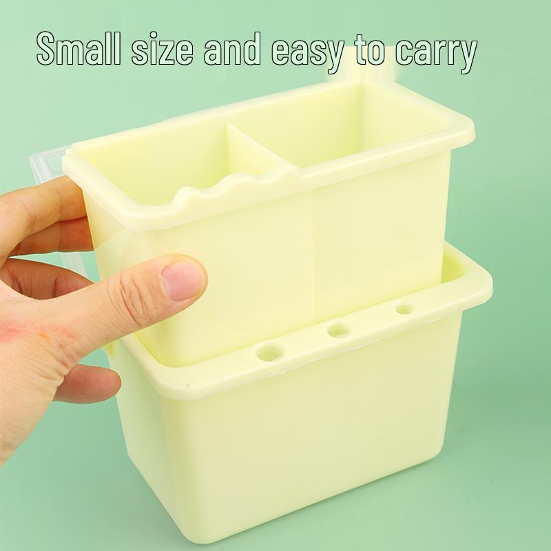 Multi-functional Art Brush Washer: Plastic Water Bucket & Holder for Gouache, Watercolor, Chinese Painting