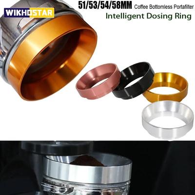 1Pcs Kaffee Dosierung Ring Kaffee Pulver Tamper Mit Magnet für 51mm 53mm 58mm Boden Siebträger