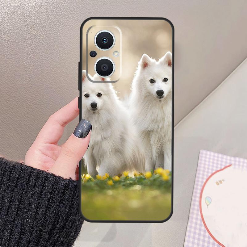 Japanese Spitz Dog Funda For OPPO Reno 12 14 13 11 10 Pro 11F 12F 13F 14F 7 8 Lite OPPO Find X6 X5 X8 X9 Pro Case