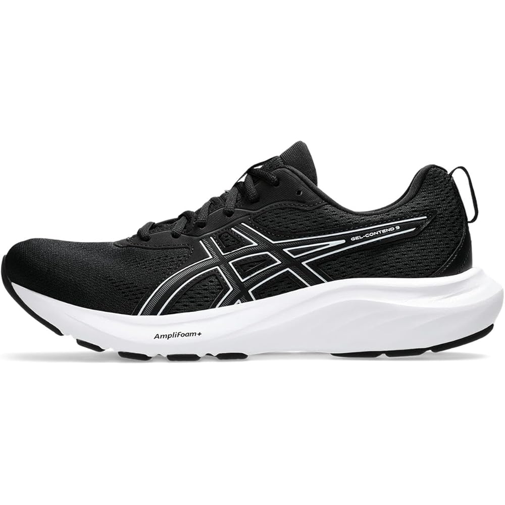 Asics GEL-CONTEND 9 Men's Running Shoes Black/White 26.5 cm 4E Width