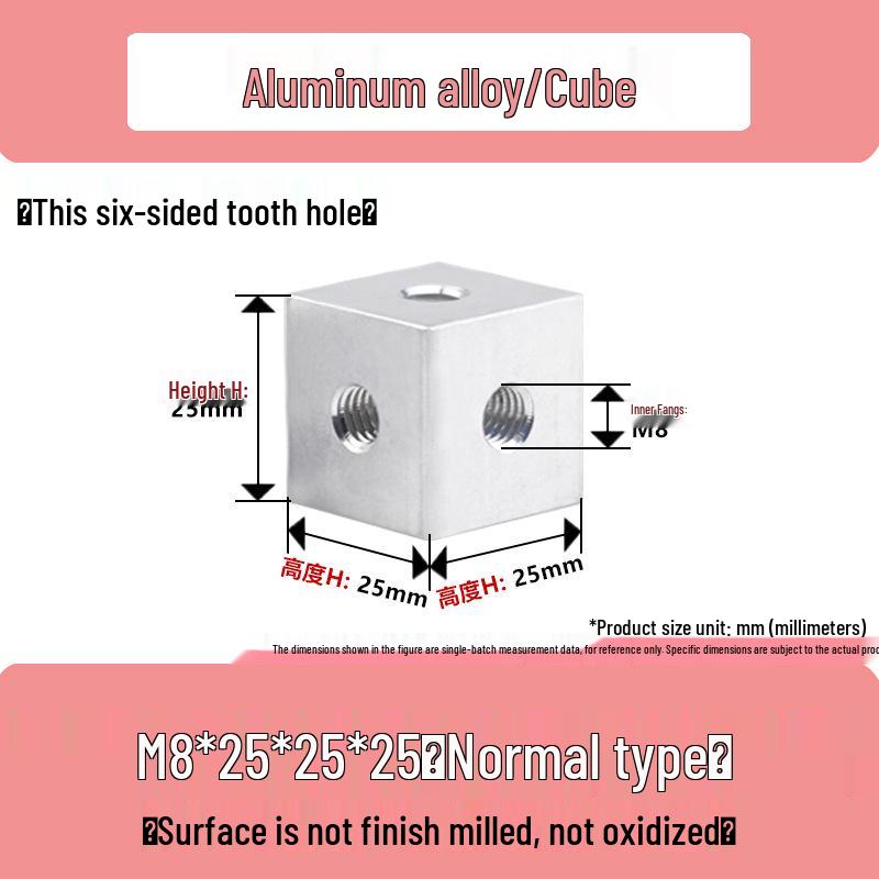 Aluminum Alloy Hex Nut Acrylic Connector Cap