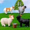 Realistic Resin Sheep Figurine Ideal For Fairy Garden Or Farm Scene Decoration