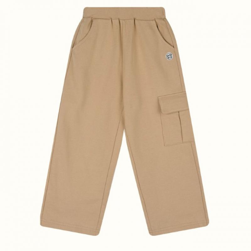  Olivan  Out Pocket Collar Top And Bottom Suit  Beige 