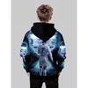 Fashion No.7 Fan Boys' Printed Hoodie 3D Football Player - Autumn/Winter Casual Long Sleeve Hoodie