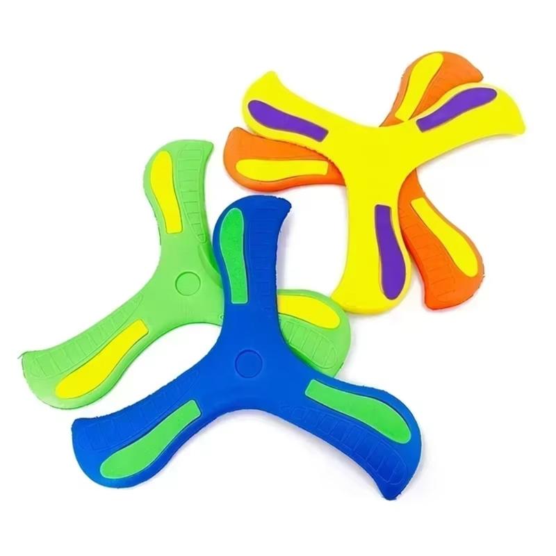 Children’s Boomerangs Toy Colorful EVA Safe Flying Toy for Outdoor Fun and Family Activity Throwing Game Beach Toy