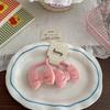 2Pcs Bow Children's Elastic Hair Band Sweet Girls Hair Rope Tie Ponytail Holder Rubber Band Kids Headwear Hair Accessories