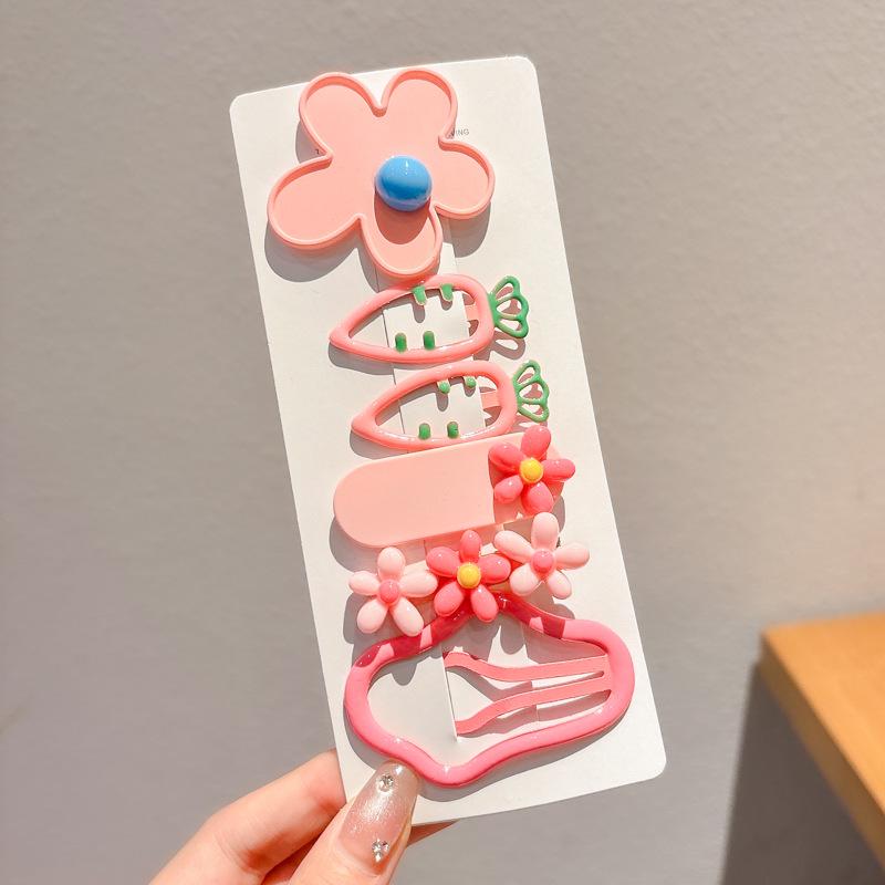 Dopamine Color Bangs Hair Clip Sideburns for Kids & Women - Duckbill Hairpin Headwear