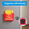 12PCS French Fry Food Bag Clips Set with Magnetic Chip Storage Box - Kitchen Snack Sealing Clips, Fun Fridge Accessories Gift