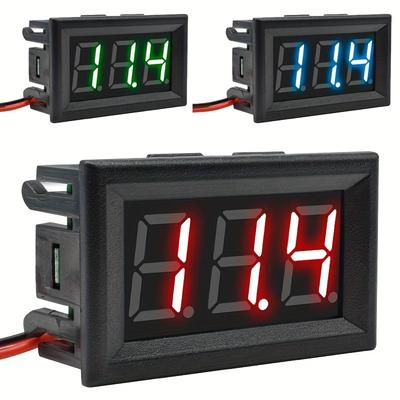 Digitální zobrazovač napětí 0,56, Dvouvodičový DC 4,5V-30V LED voltmetr Zobrazovací napěťový tester pro automobilové a elektrické diagnostiky