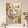 5D DIY Pearl Diamond Painting Kit Majestic White Tiger Full Drill Embroidery Mosaic Art Home Wall Decor Gift