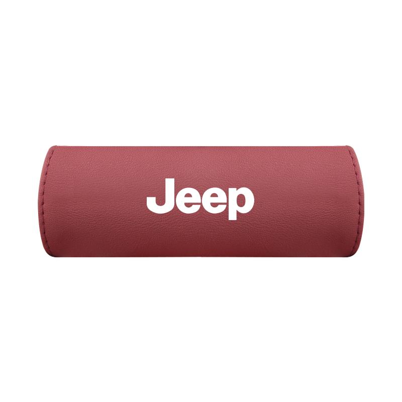 Leather Car Roof Armrest Non-slip Handle Protector Pull Cover For Jeep Grand Cherokee Wrangler JK Gladiator Compass Renegade AJQ1