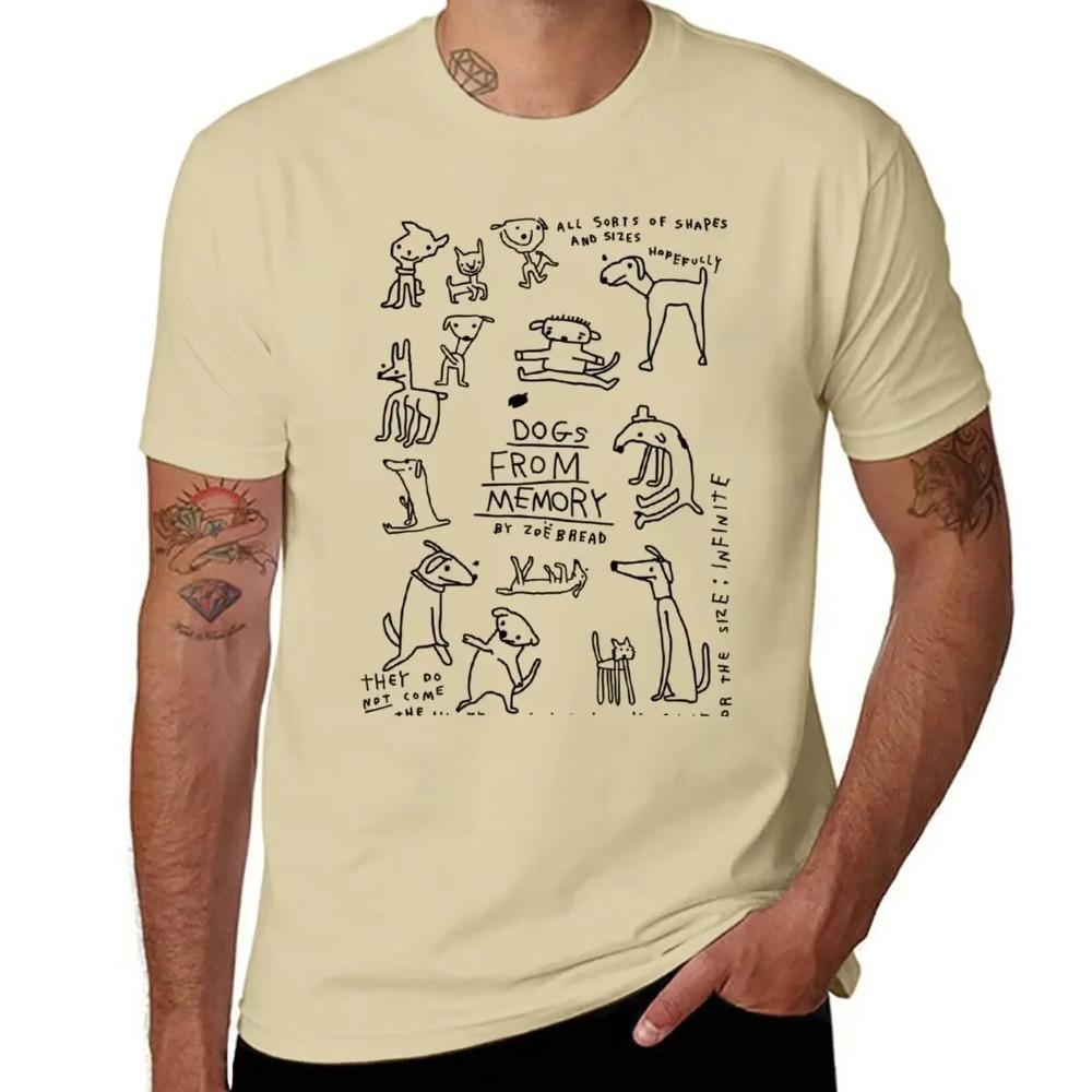 Dogs from Memory T-Shirt Sublime Short Sleeve Tee Blacks Heavy Weight T Shirts for Men