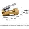 SAFELIFE Brass Air Chuck Closed Flow Tire Chuck Heavy Duty Lock On Tire Inflator Chuck With Clip