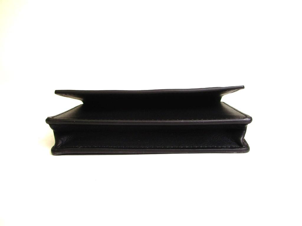 Подлинная визитница BOTTEGA VENETA Intrecciato из черной кожи #a063, восстановленная