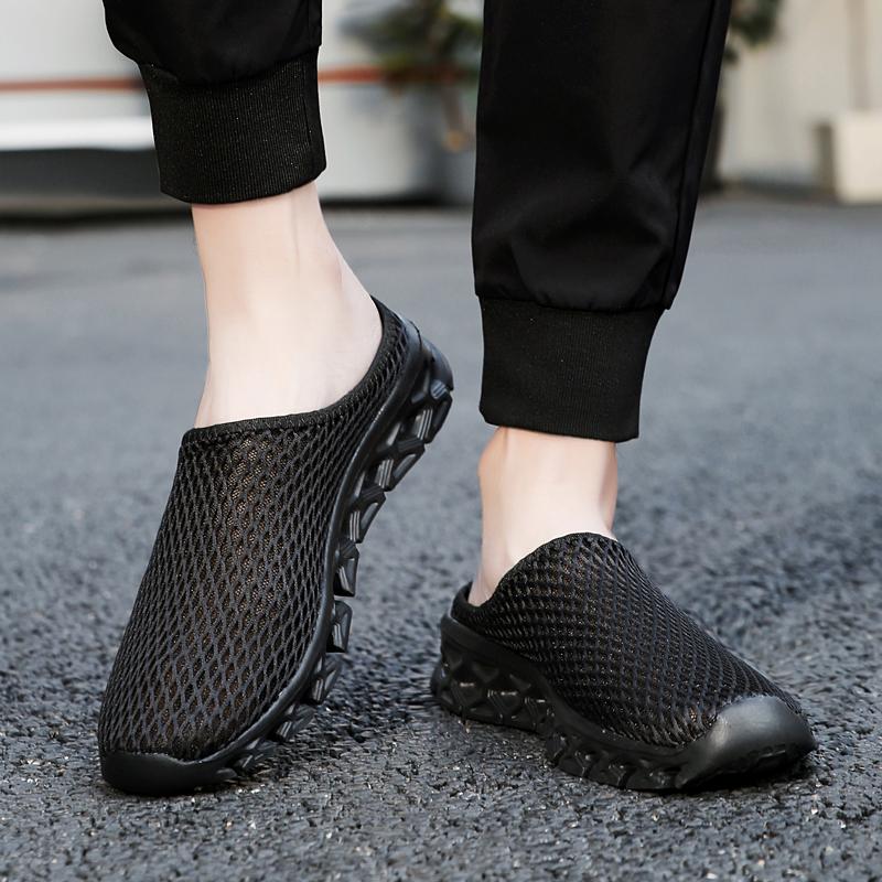 Fashion Men Slippers Summer Breathable Home Indoor Slippers Men Flats Lightweight Slides Fashion Outdoor Walking Shoes