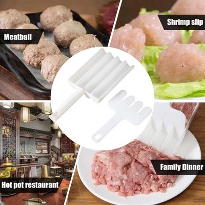 Creative Kitchen Meatball Maker, Meat Baller Spoon With Cutting Spade, Useful Fish Ball Burger Set, Multifunction Meatball Scoop DIY Meatball Making